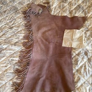 Lavender western show chaps L-XL